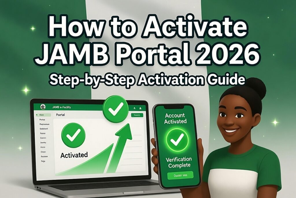 How to Activate JAMB Portal 2026: Simple Step-by-Step Guide for New and Existing Accounts