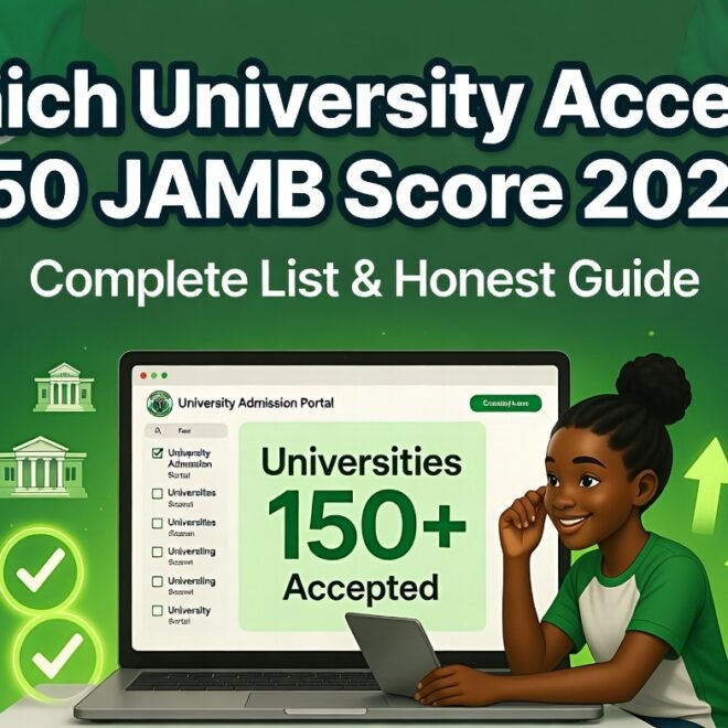 Which University Accepts 150 JAMB Score 2026